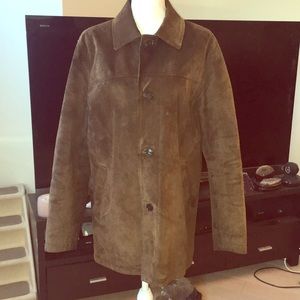 Alexander Julian brown suede jacket